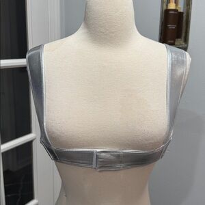 Costume Silver Metallic Harness Accessory